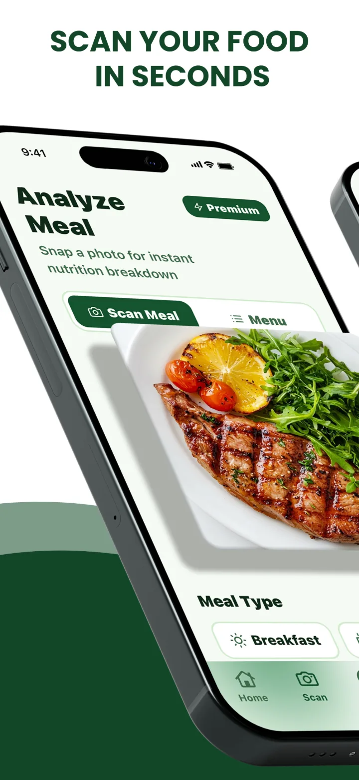 App Store screenshot: Scan your food in seconds