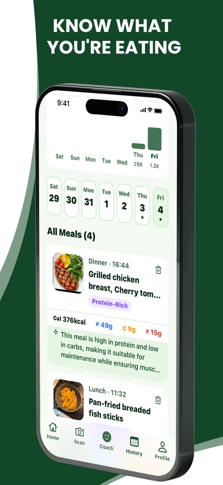 App Store screenshot: Know what you're eating